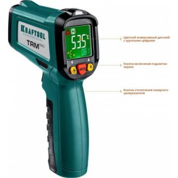 Пирометр KRAFTOOL TRM-550 инфракрасный, -50°с +550°с, [45705-550] фото 2