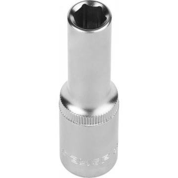 Головка шестигранная с посадкой 1/2" ЗУБР МАСТЕР FLANK 10 мм, торцовая cr-v, хром покрытие [27726-10] фото 1