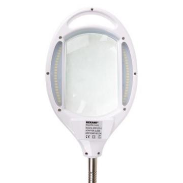 Лупа напольная REXANT 31-0512 3D с подсветкой 42 SMD LED, 174х108мм, белая фото 2