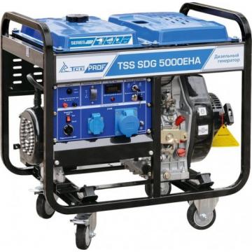 Электростанция дизельная с воздушным охлаждением ТСС SDG 5000 EHA открытая [077012] фото 1