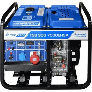 Электростанция дизельная с воздушным охлаждением ТСС SDG 7500 EH3A открытая [100027] фото 1