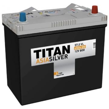Аккумулятор Titan ASIASILVER 57.0 VL B00 450А [4607008887587] фото 1