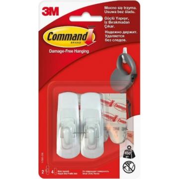 Крючок малый 3M Command® (17002) белый, 2 шт [7100107868] фото 1