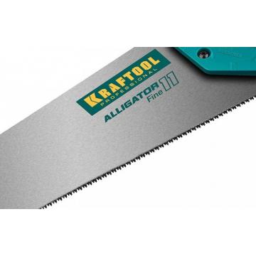 Ножовка по дереву KRAFTOOL "Alligator 11" для точного реза 400 мм, 11 tpi 3d зуб, [15203-40] фото 3