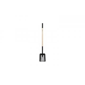 Лопата совковая FISKARS 1066724 с дерев. ручкой фото 1