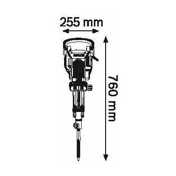 Молот ударный сетевой BOSCH GSH 16-30  [0611335100] Тележка фото 2