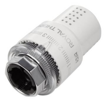 Термоголовка жидкостная ROYAL THERMO Design М30х1,5 белая RTO 07.0009 [НС-1443124] фото 1