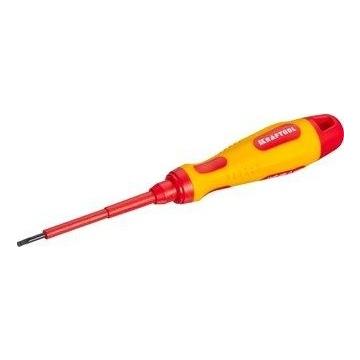 Отвертка шлицевая диэлектрическая KRAFTOOL X-Drive ELECTRO VDE 1000 V 2.5 х 75 мм 250083-2.5-075 [250083-2.5-075] фото 1