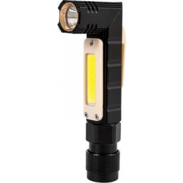 Фонарь светодиодный GLANZEN UFL-0160-05 ручной-налобный, аккумуляторный, usb фото 1