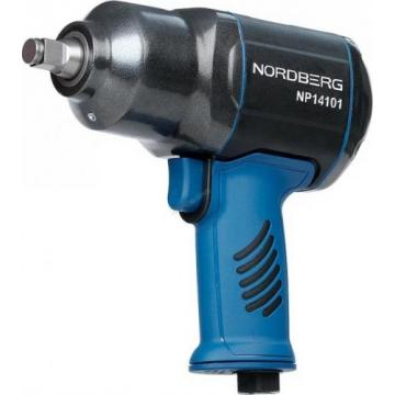 Гайковерт пневматический NORDBERG NP14101K ударный 1/2", 1300нм, с глубокими головками в кейс [ЦБ-00017079] фото 1