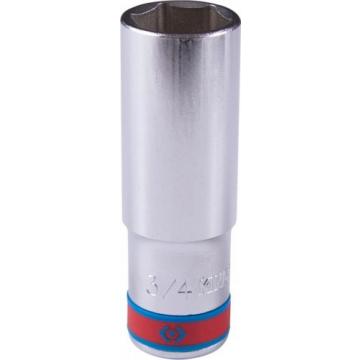 Головка шестигранная с посадкой 1/2" KING TONY 423524S 3/4" дюймовая, глубокая фото 1