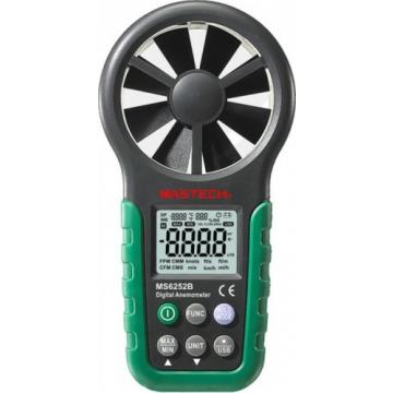 Измеритель скорости потока воздуха MASTECH MS6252B цифровой, с крыльчаткой [13-1272] фото 1