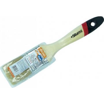 Кисть флейцевая Sturm 9040-22-038 1,5" (38мм), натуральная щетина, деревянная ручка фото 1
