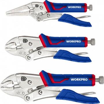 Клещи фиксирующие WORKPRO WP201003 PRO (набор 3 предмета) [WP201003] фото 1