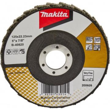 Круг лепестковый абразивный MAKITA 125x22,23 мм, полировочный, угловой (мелкий) [B-40820] фото 1