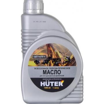 Масло для 4-тактных бензиновых двигателей HUTER SAE 10W40 1 л полусинтетическое [73/8/1/1] фото 1