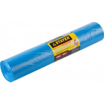 Мешок строительный STAYER Comfort мешки особопрочные для сбора мусора, голубые, 120л [39156-120] фото 1