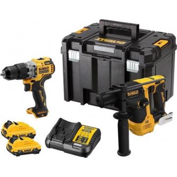Набор аккумуляторного инструмента DeWALT DCK 2102 L2T (DCD706+DCH072) фото 1