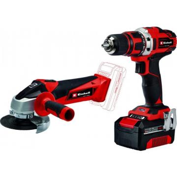 Набор аккумуляторного инструмента EINHELL TE-TK 18/2 Li Kit (CD+AG) [4257240] фото 1