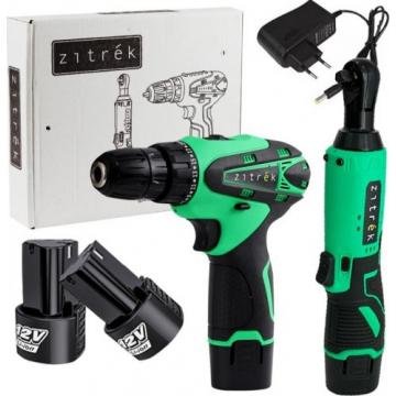 Набор аккумуляторного инструмента ZITREK ZKRW12 zkcd12 2 в 1, 2x2.0ач [063-4404] фото 1