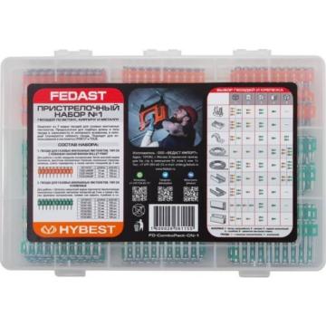 Набор пристрелочный FEDAST № 1 по бетону, кирпичу и металлу [FD-ComboPack-CN-1] фото 1