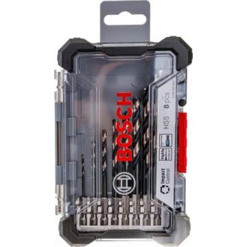 Набор сверл универсальный BOSCH Impact Control Кейс M 8 шт D2-10 по металлу [2608577146] фото 1