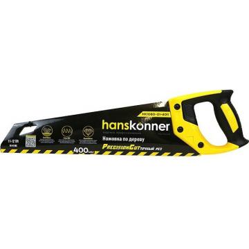 Ножовка по дереву HANSKONNER HK1060-01-4011 400мм,  чистый рез фото 1