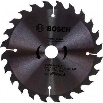 Пильный диск по дереву BOSCH ECO WOOD 160x20/16-24T [2608644373] фото 1