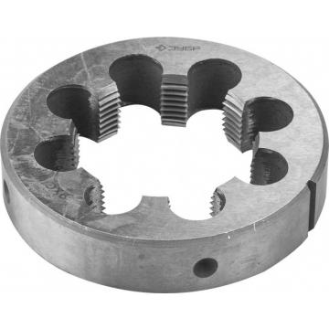 Плашка ЗУБР круглая ручная g 3/4" трубная, сталь 9хс [4-28032-3/4] фото 1