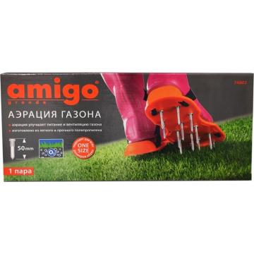 Подошва шипованная Amigo для аэрации газона, подходит для любой обуви, шипы-50 мм [74802] фото 2