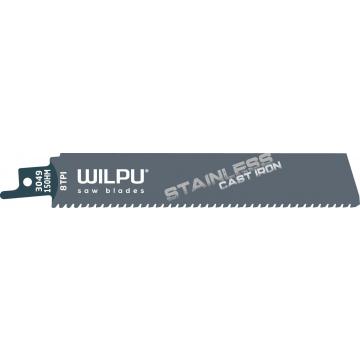 Полотна для сабельных пил WILPU 3049/150 HM цв. металлов,чугуна,арм.резины 1шт/уп [1661500001] фото 1