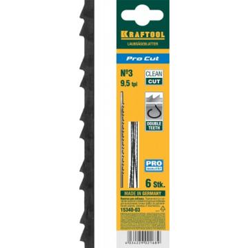 Полотно для пил по дереву KRAFTOOL Pro Cut 15340-03 с двойным зубом 130мм, 6шт. [15340-03] фото 1