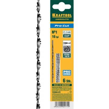Полотно для пил по дереву KRAFTOOL Pro Cut 15344-01 и гипсу, спиральное 130мм, 6шт. [15344-01] фото 1