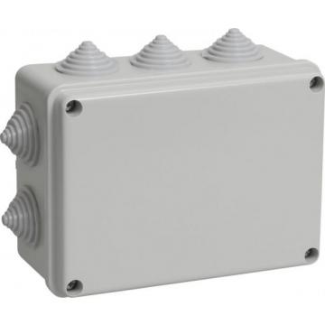 Распаячная коробка IEK KM41241 оп 150х110х70 ip44 (10 каб.ввод.) [UKO10-150-110-070-K41-44] фото 1