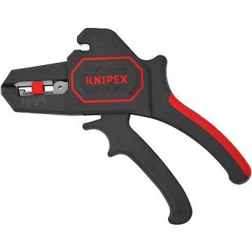 Съемник изоляции диэлектрический KNIPEX 1262180SB 195 мм, рукоятки с зоной мягкого пластика [KN-1262180SB] фото 1