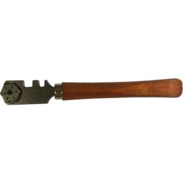 Стеклорез Sturm 1077-AL-02 6-ти роликовый, с деревянной ручкой фото 1