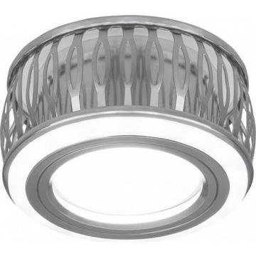 Светильник точечный GAUSS BACKLIGHT кругл. хром/белый, gu5.3, 3w, led 3000k [BL085] фото 1