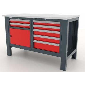 Верстак слесарный двухтумбовый FERRUM "PREMIUM" 11.3125 красный [11.3125] фото 1