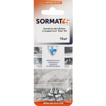 Заклепка резьбовая SORMAT  SRN М 4 уменьшенный борт (10 шт) [9630290420] фото 2