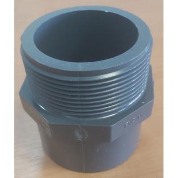 Ниппель ПВХ d50-2" PN16 наружная резьба BSP Praher фото 1