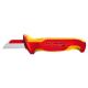 Нож монтерский KNIPEX KN-9854SB для кабеля VDE, диэлектрическая ручка фото навигации 1