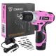 Дрель-шуруповерт аккумуляторная DEKO GCD12DU3 PINK SET2 + оснастка 13 шт (063-4171) [063-4171] фото навигации 1