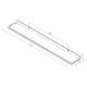 Полка для хранения EMBODIMENT EMB-TB-SH-490x70-B металлическая, настенная, черная фото навигации 4